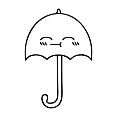 Çizim karikatür bir şemsiye