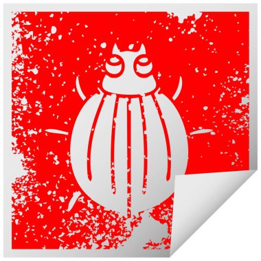 etiket ilginç sembolü böceği peeling sıkıntılı Meydanı