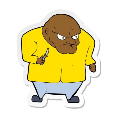 bir çizgi film kötü adam etiketi