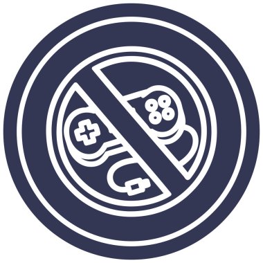 hiçbir oyun dairesel simgesi simgesi