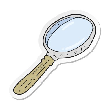 etiket karikatür Büyüteç