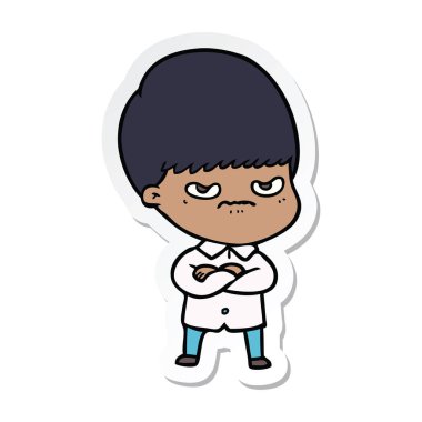 etiket bir rahatsız çizgi film çocuk