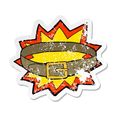 bir çizgi film harika yeni kuşak Retro sıkıntılı etiket