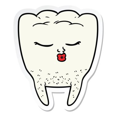 bir çizgi film diş çıkartma