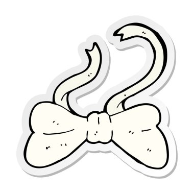 çizgi film papyon etiket