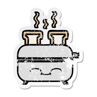 sevimli çizgi dolusu sıkıntılı etiket