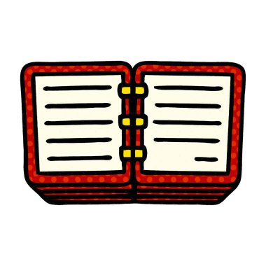 çizgi roman tarzı karikatür bir not defteri