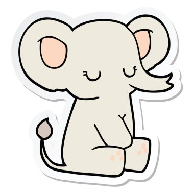 etiket bir çizgi fil