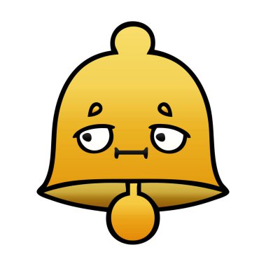 bir çan degrade gölgeli çizgi film