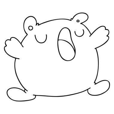 ilginç çizim karikatür şarkı ayı