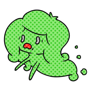 kawaii korkunç hayalet çizgi film