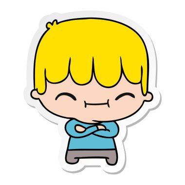 serbest el çekilmiş etiket karikatür kawaii şirin çocuk