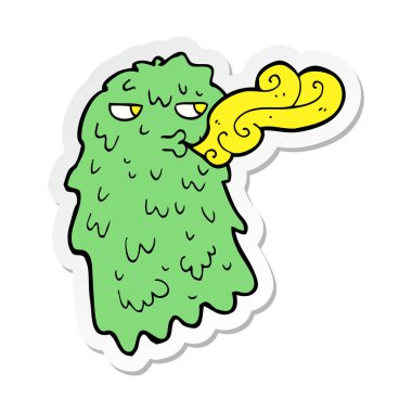 etiket bir karikatür brüt hayaletin