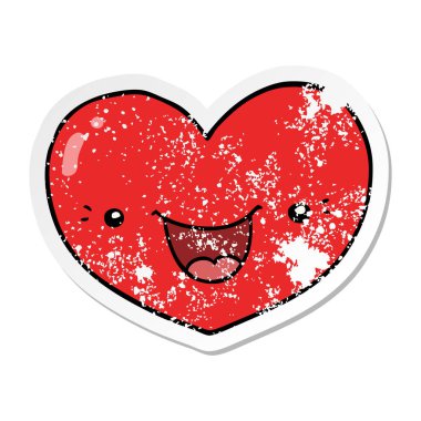 bir çizgi film aşk kalp karakteri sıkıntılı etiket