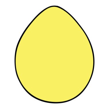 ilginç el karikatür yumurta çekilmiş