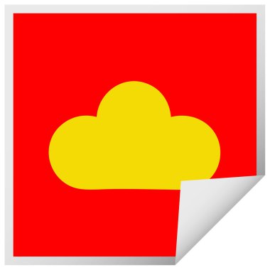 etiket çizgi film beyaz bulut peeling Meydanı