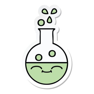 sevimli çizgi tüp bebek etiket