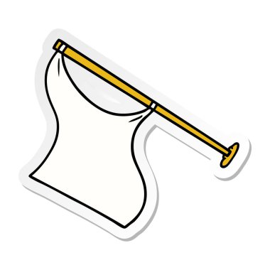 elle çizilmiş etiket karikatür doodle kutup beyaz bir flep