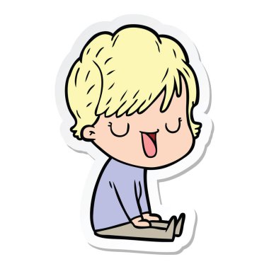 etiket konuşuyor karikatür kadın