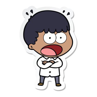 etiket bir karikatür dostum şok