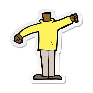 etiket silah sallayarak bir çizgi film vücut