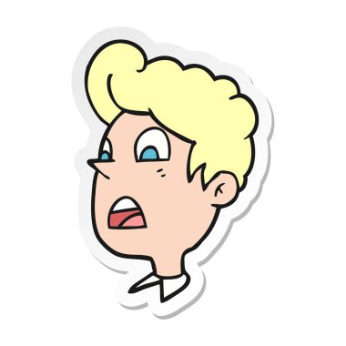 etiket bir karikatür dostum şok