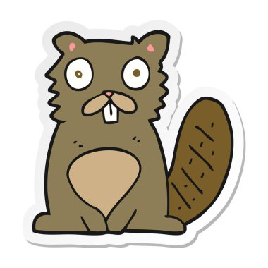 bir çizgi film kunduz etiket