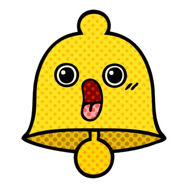 çizgi roman tarzı karikatür bir çan