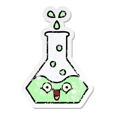 sevimli çizgi bilim kabı sıkıntılı etiket