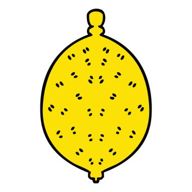 ilginç el karikatür limon çekilmiş