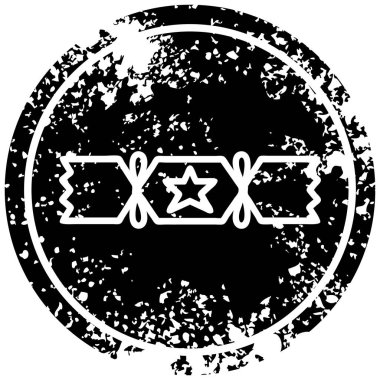 Noel fişeği sıkıntılı simgesi simgesi