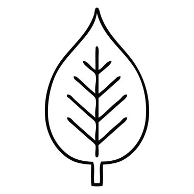 Çizim karikatür yeşil yaprak