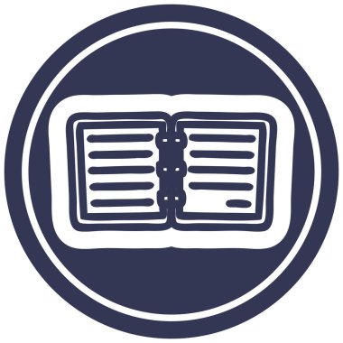 Not defteri dairesel simgesi simgesi