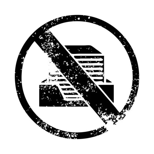 Notleidendes Symbol papierloses Bürosymbol — Stockvektor