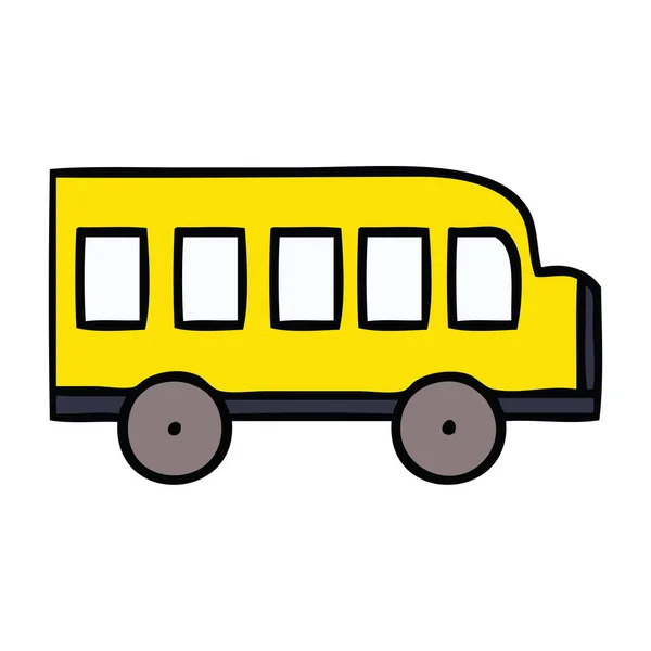 Cute Cartoon School Bus — Stock Vector