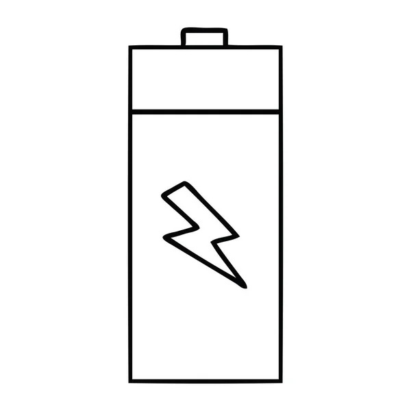 Zeichnung Einer Elektrischen Batterie — Stockvektor