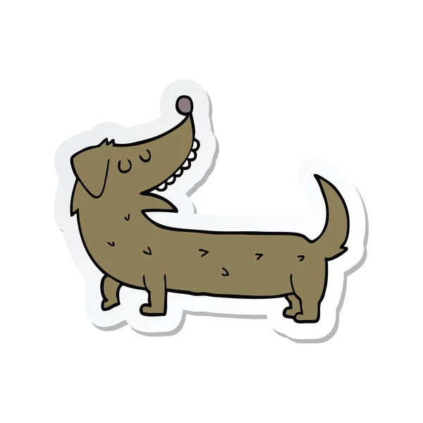 卡通狗的贴纸 — 图库矢量图片