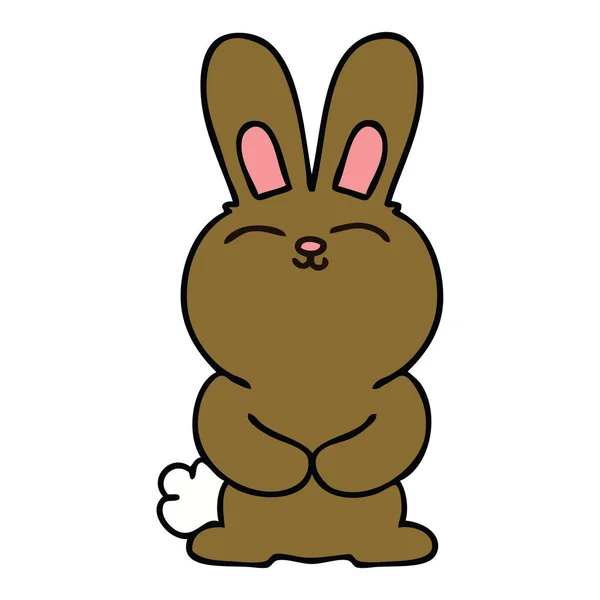 Dessin Main Bizarre Lapin Dessin Animé — Image vectorielle