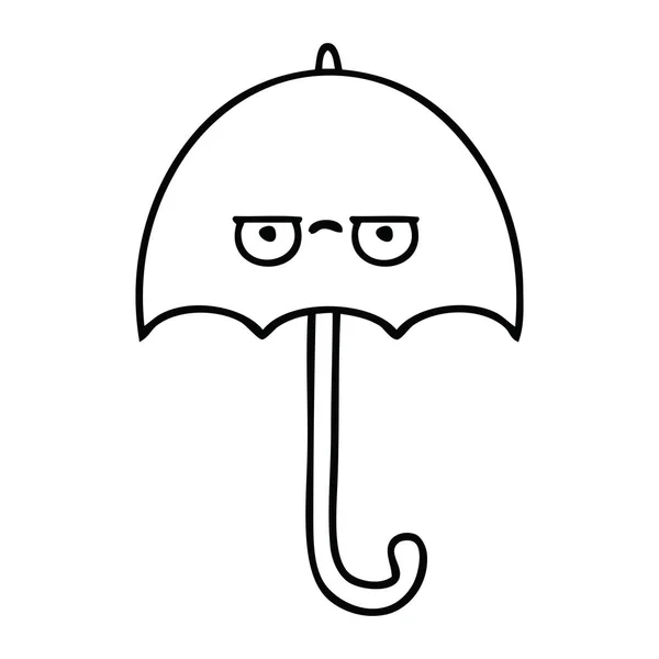 우산의 그리기 — 스톡 벡터
