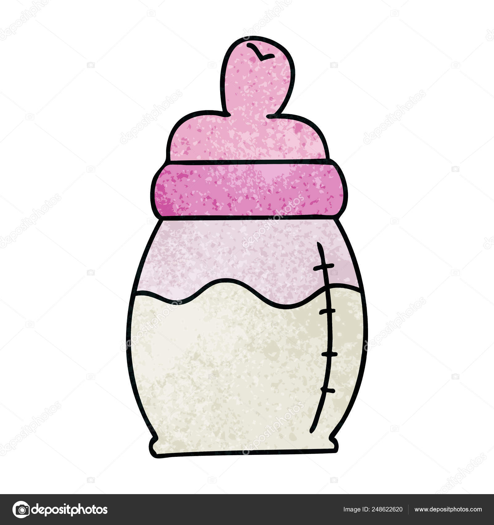 Hand Drawn Quirky Cartoon Baby Milk Bottle Stock Vector Image by ©lineartestpilot #248622620 Hand Drawn Quirky Cartoon Baby Milk Bottle Stock Vector Image by ©lineartestpilot #248622620