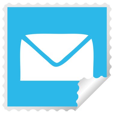 etiket karikatür kağıt zarf peeling Meydanı