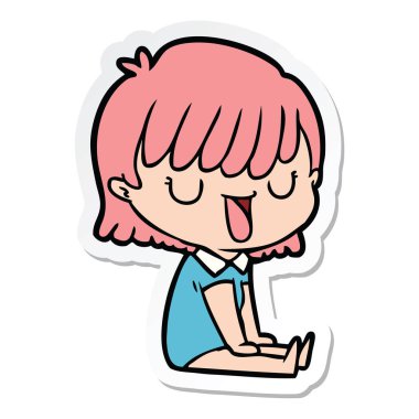 bir çizgi film kadının etiket