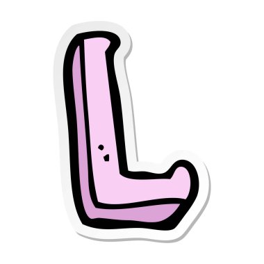 etiket bir çizgi film mektup L