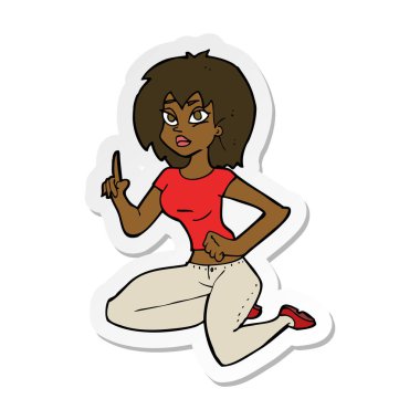 etiket olan fikir bir karikatür oturan kadın