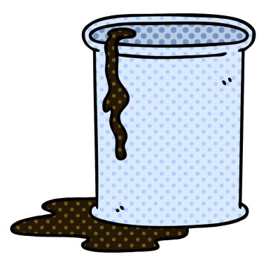 çizgi roman tarzı ilginç karikatür varil petrol