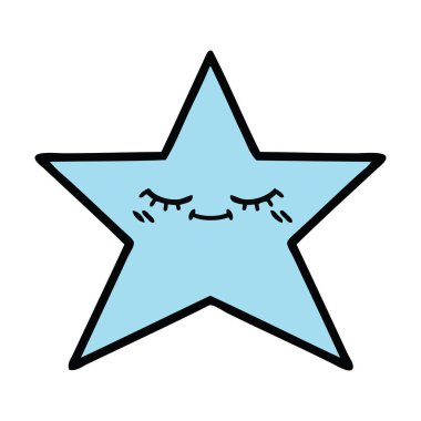 sevimli çizgi yıldız balık