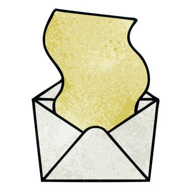 el ilginç karikatür Doları zarfın içinde çekilmiş.