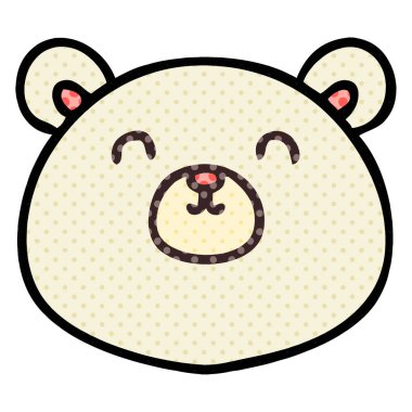 çizgi roman tarzı ilginç karikatür kutup ayısı