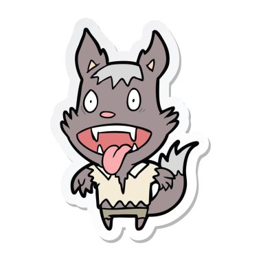 çizgi film kurt adam etiketi