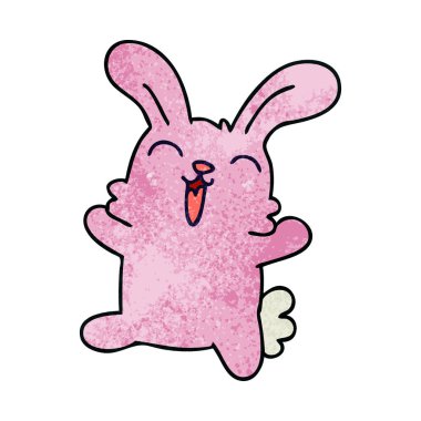 ilginç el karikatür tavşan çekilmiş